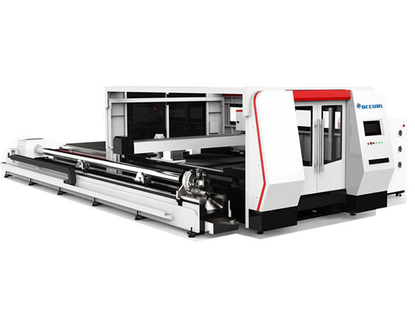 cnc फाइबर लेजर ट्यूब काट्ने मेसिन 1000w cypcut नियन्त्रण प्रणालीको साथ
